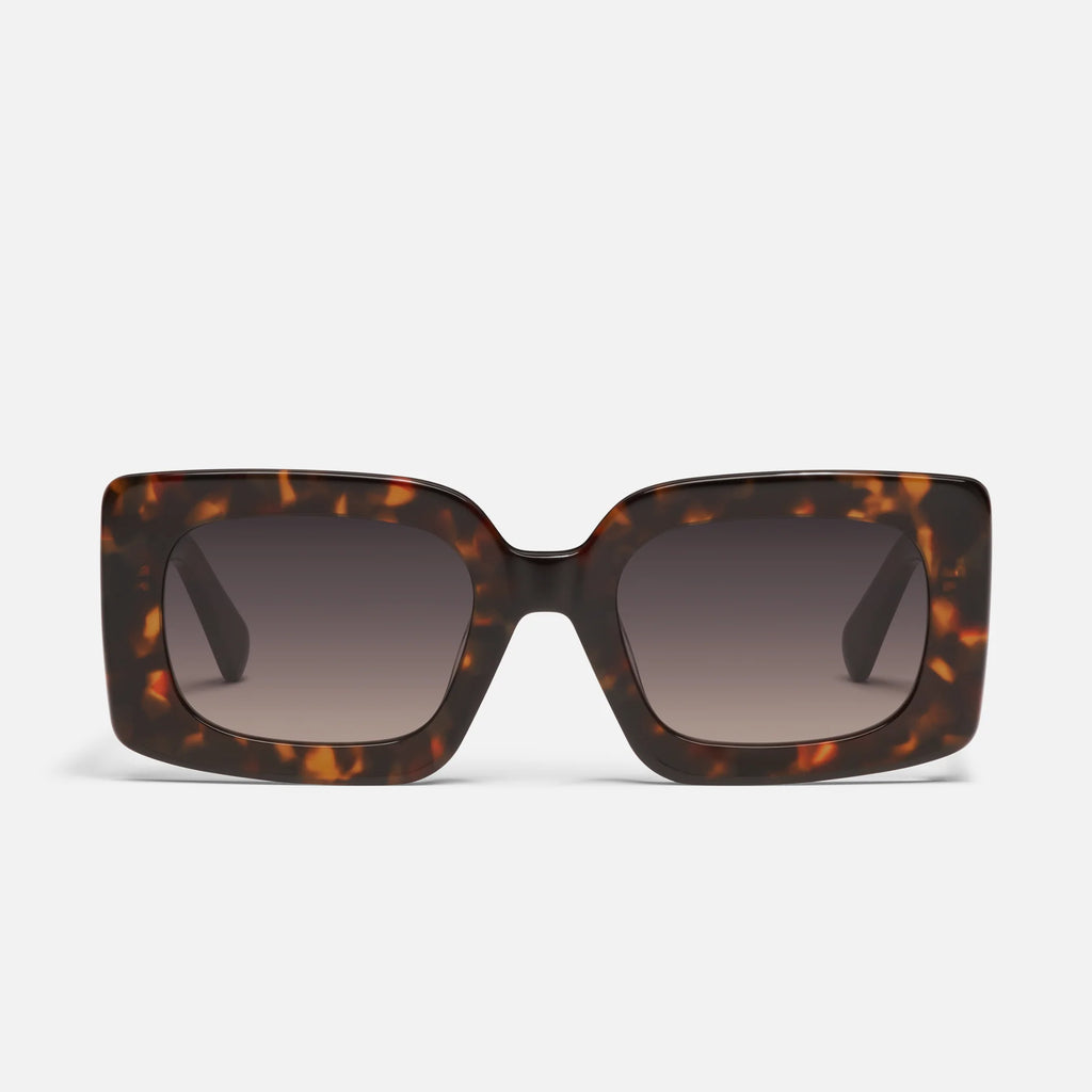 Quay Talk Show Neutral Tortoise/Taupe Smoke Sunglasses  display picture 1