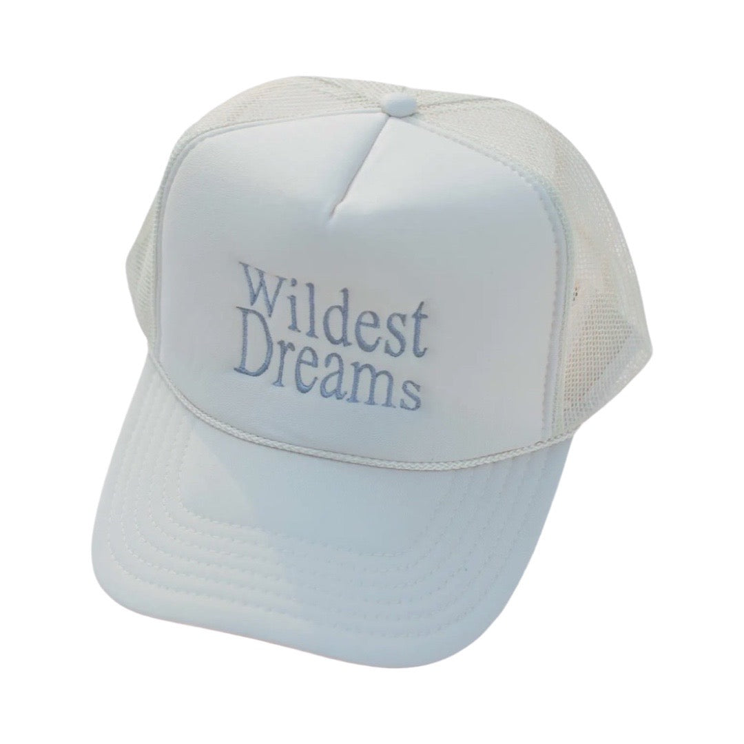 Wildest Dreams Trucker Hat in Light Blue