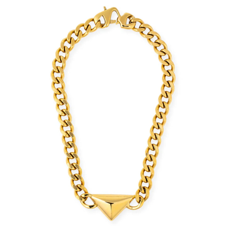 Bracha Delta Necklace in Gold Waterproof/Tarnish