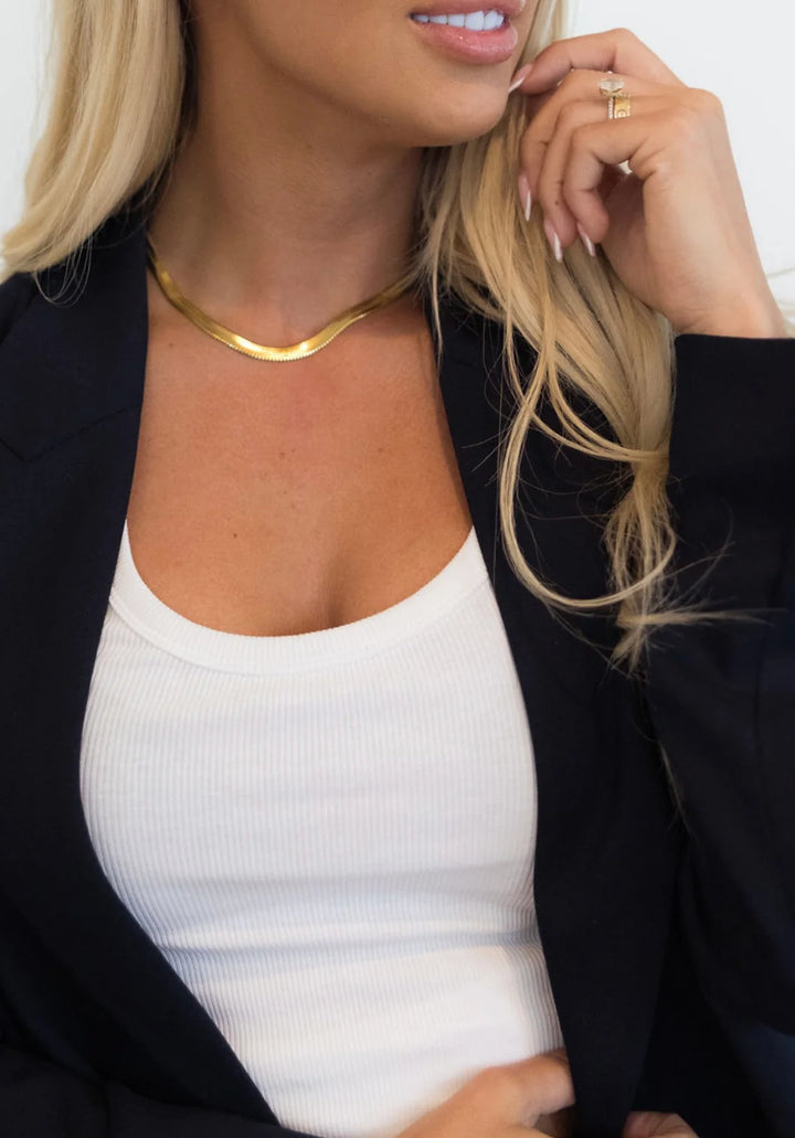 CHANSUTTPEARLS Herringbone Necklace