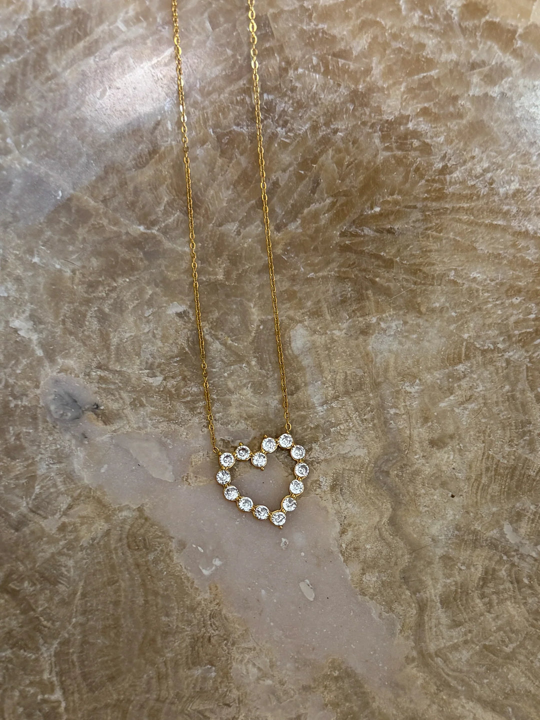 Chansuttpearls Diamond Heart Necklace