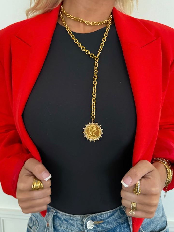 CHANSUTTPEARLS XL Coin Necklace