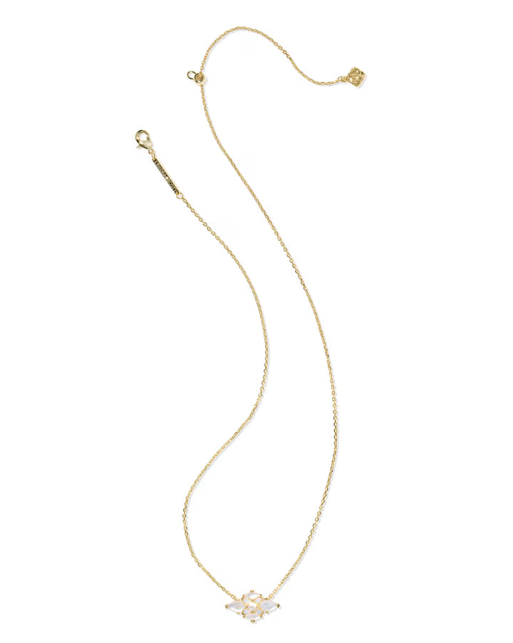 Kendra Scott Abbie Crystal Pendant Necklace in Neutral Mix on Silver