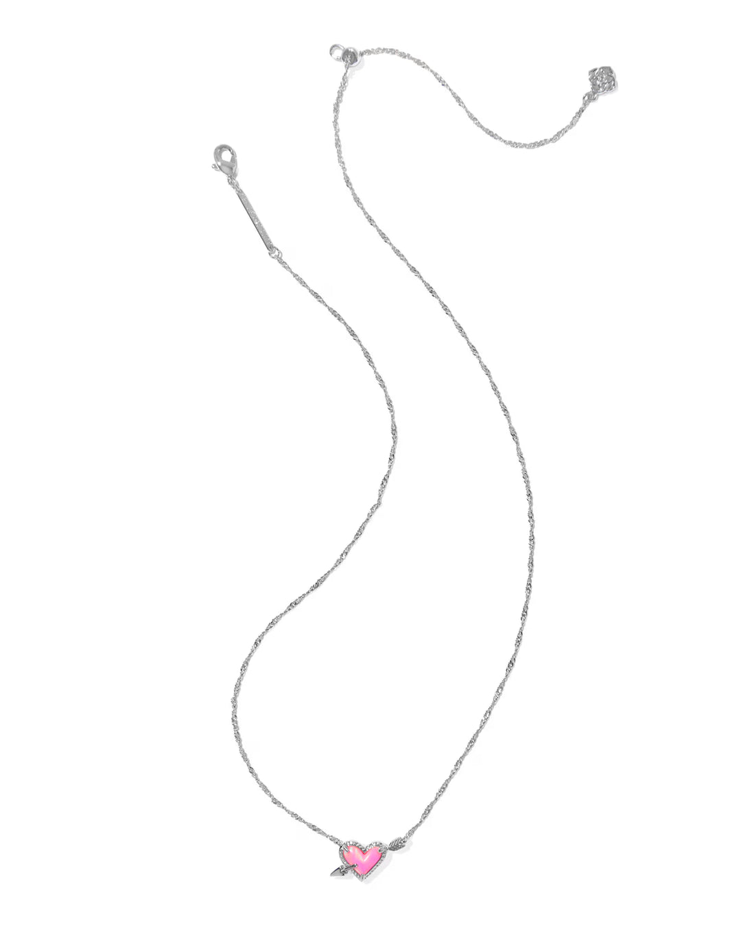 Kendra Scott Ari Arrow Rhodium Pendant Necklace