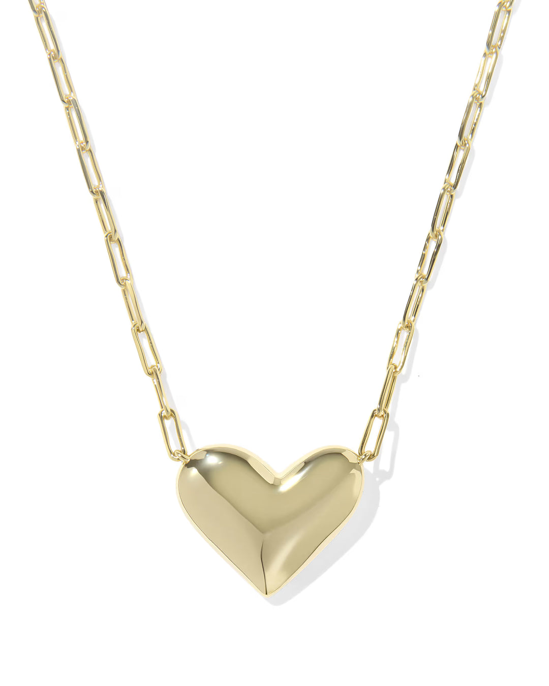 Kendra Scott Ari Heart Necklace Gold Mother of Pearl