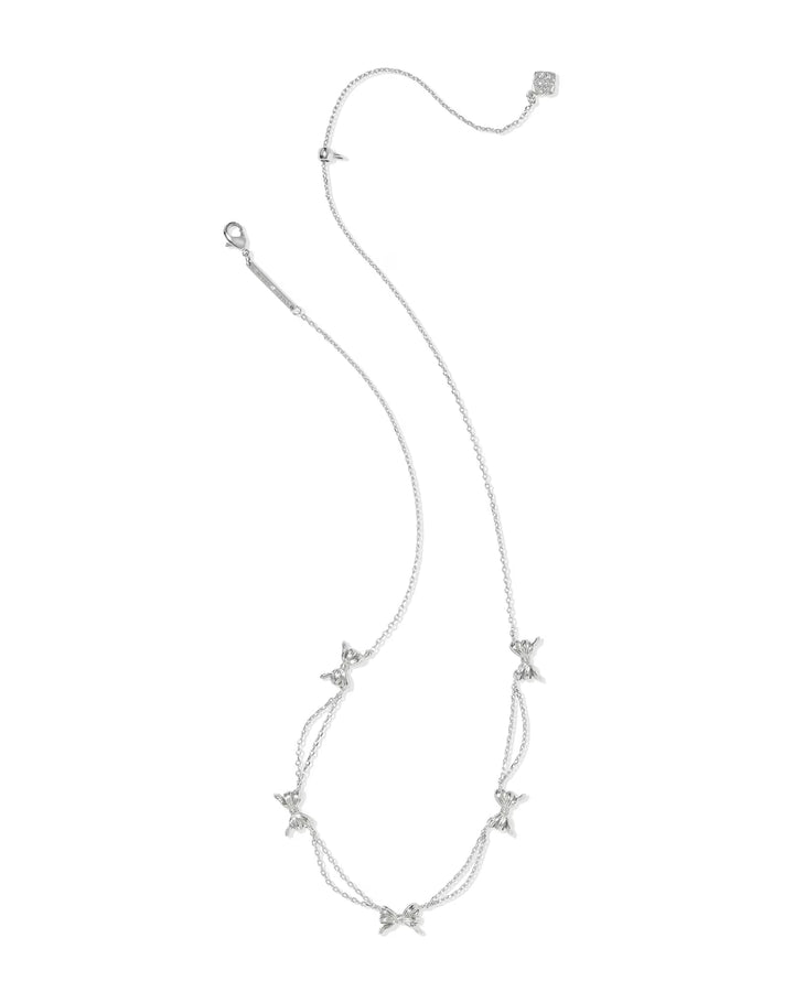 Kendra Scott Bow Strand Necklace in Silver