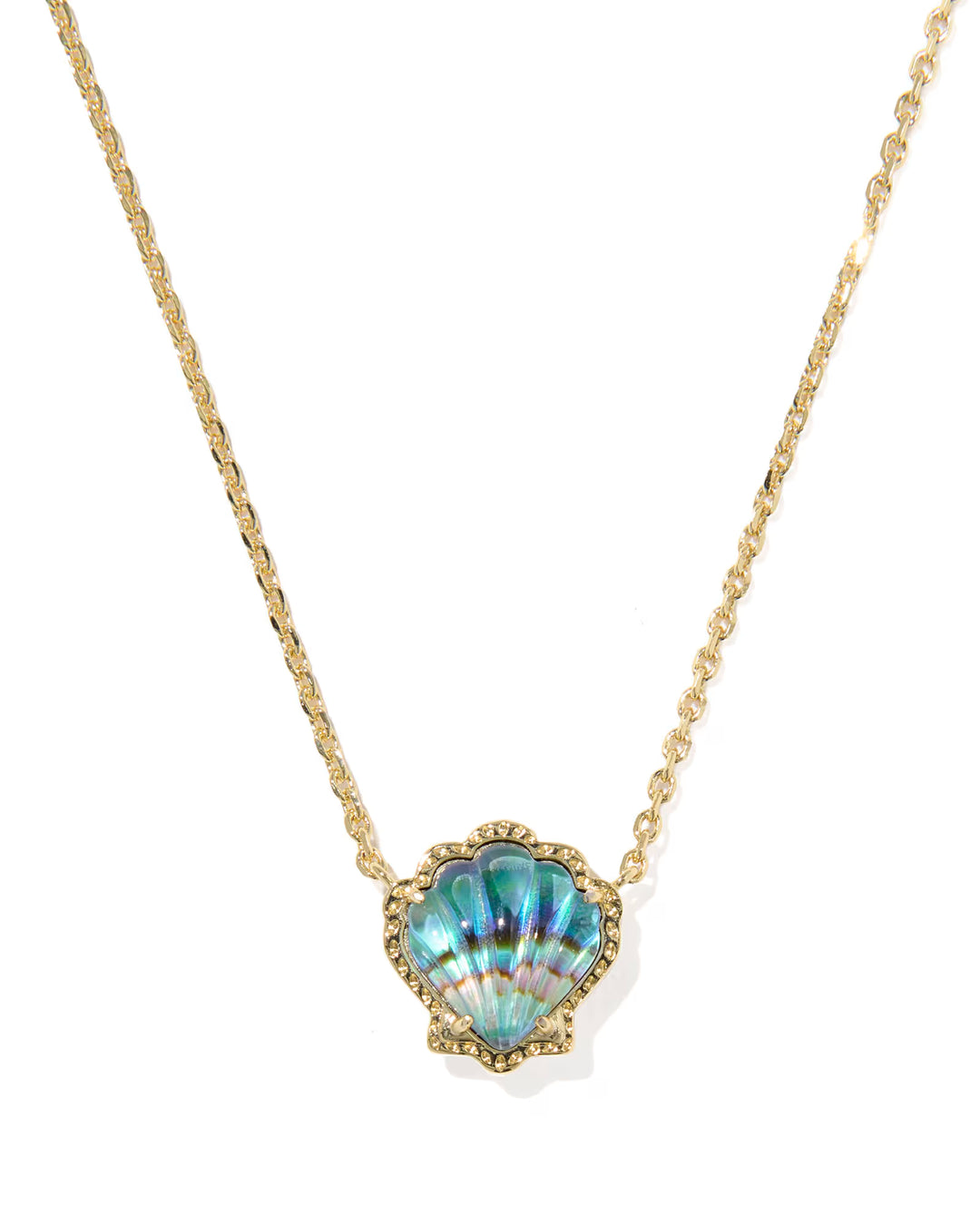Kendra Scott Brynne Shell Pendant Abalone on Gold
