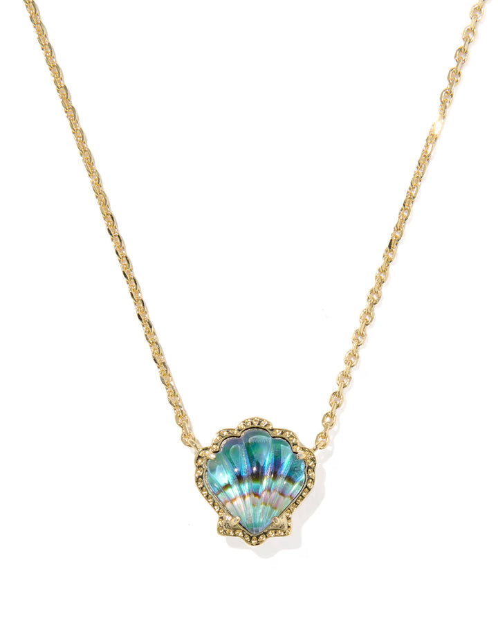 Kendra Scott Brynne Shell Pendant Abalone on Gold