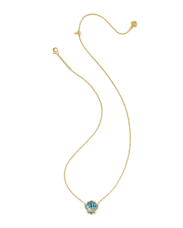 Kendra Scott Brynne Shell Pendant Abalone on Gold