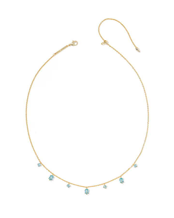 Kendra Scott Cailin Strand Aqua Crystal on Gold