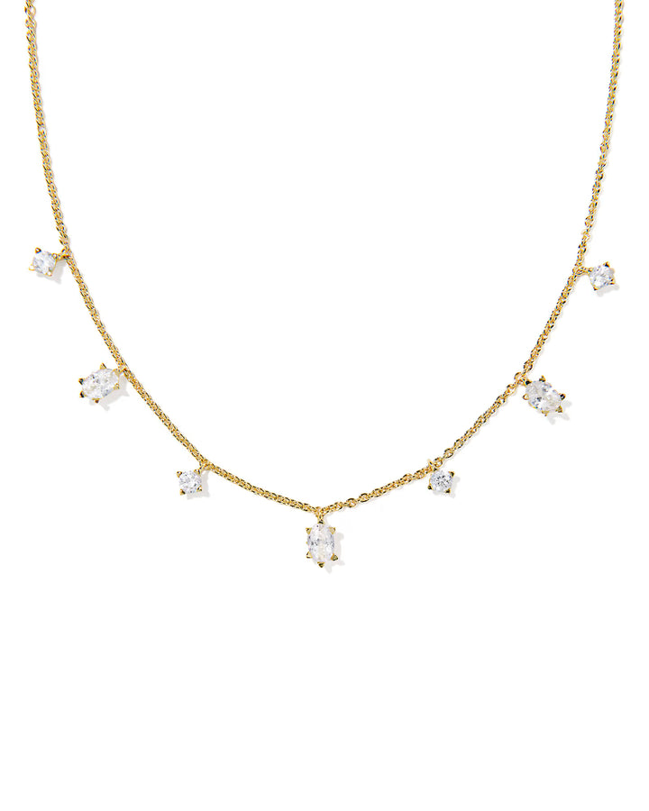 Kendra Scott Cailin Strand White Crystal on Gold
