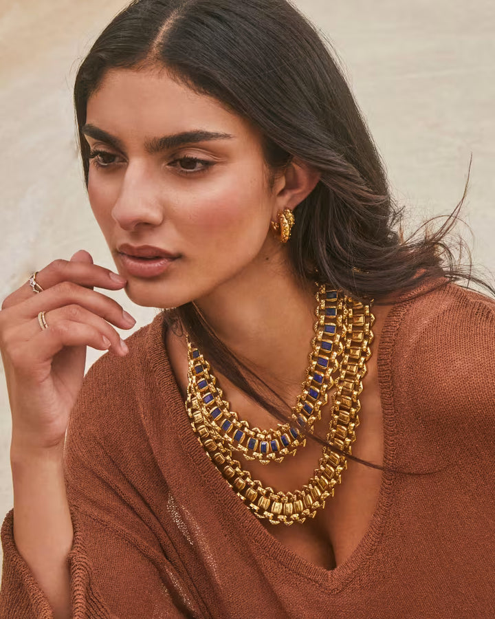 Kendra Scott Catherine Statement Necklace in Vintage Gold