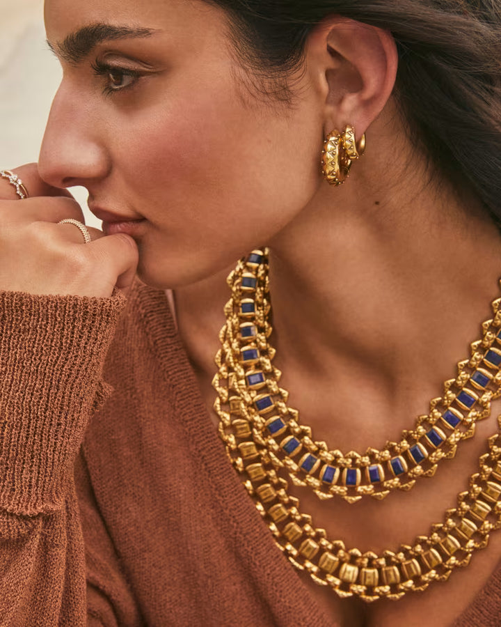 Kendra Scott Catherine Statement Necklace in Vintage Gold