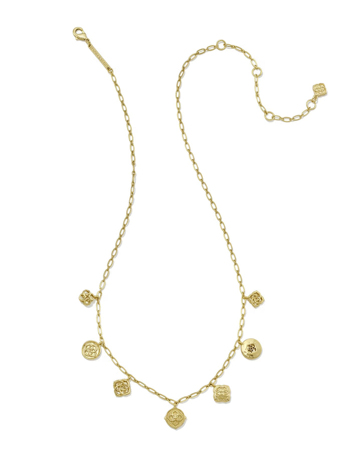 Kendra Scott Dira Pearl Charm Necklace Freshwater Pearl on Gold