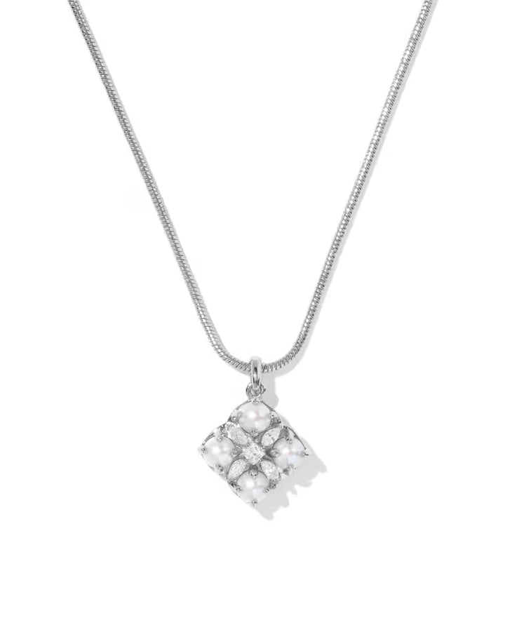 Kendra Scott Dira Pearl Short Pendant Freshwater Pearl on Silver