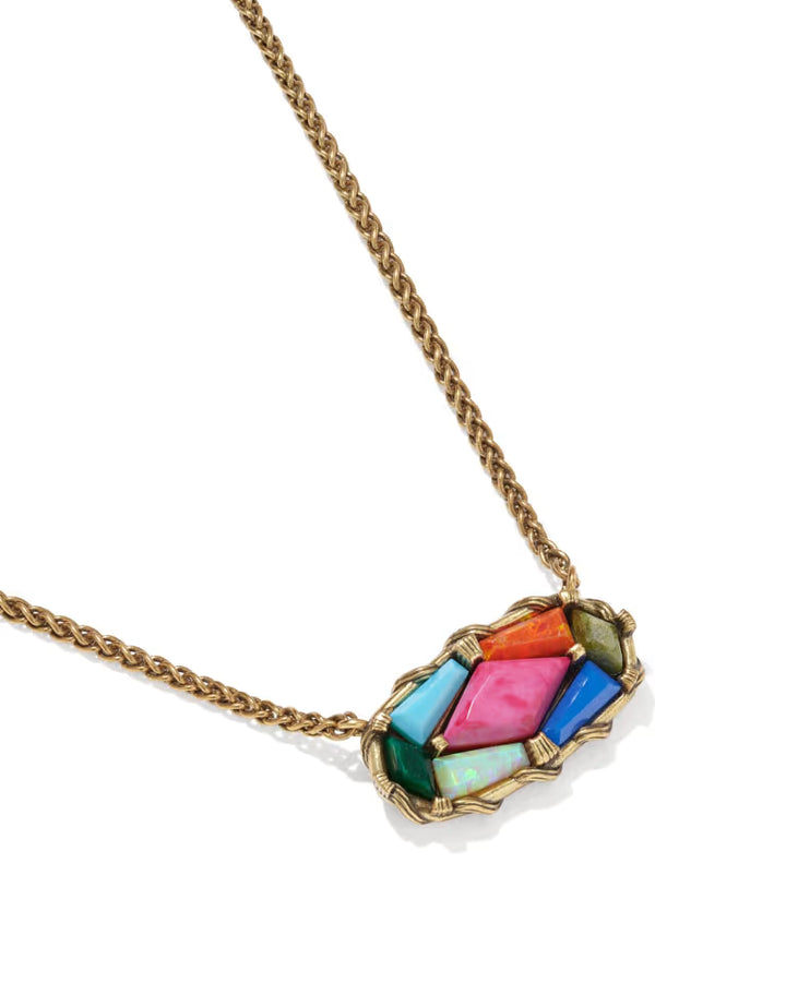 Kendra Scott Dolly Parton Patchwork Elisa Short Pendant