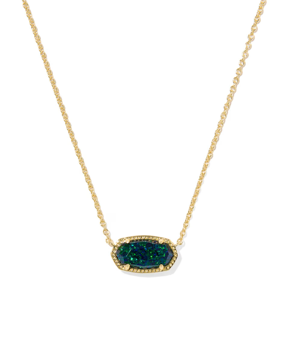 Kendra Scott Elisa Necklace Night Opal on Gold