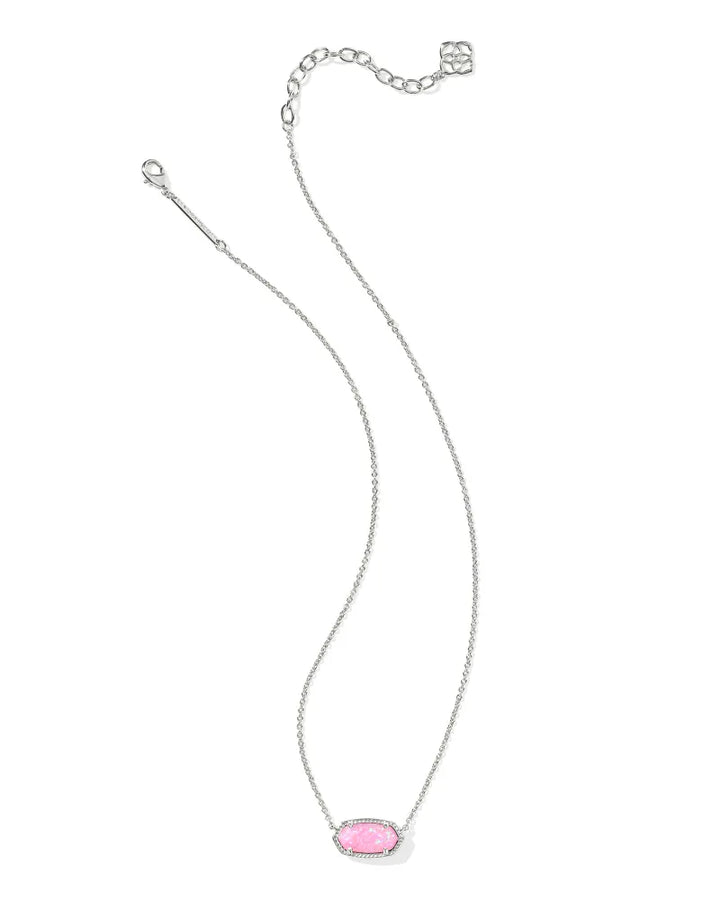 Kendra Scott Elisa Carnation Opal Necklace on Silver