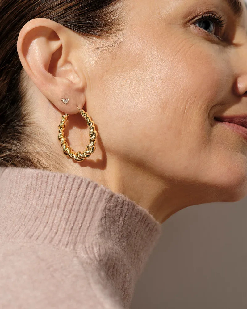 Kendra Scott Haisley Hoop Earring in Gold