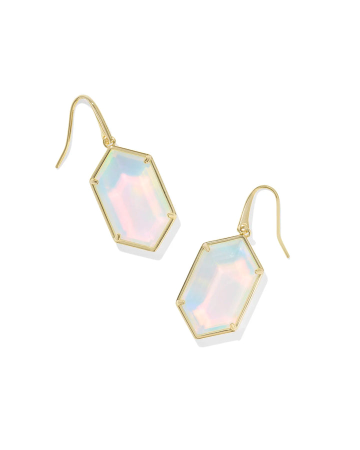 Kendra Scott Hallie Drop Earring in Opalite on Gold