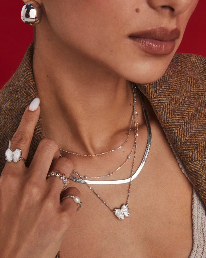 Kendra Scott Kaitlin Hoop Earring in Rhodium