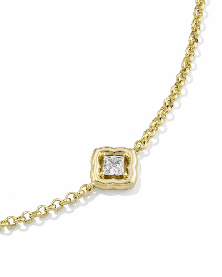 Kendra Scott Mallory Crystal Delicate Bracelet in Gold