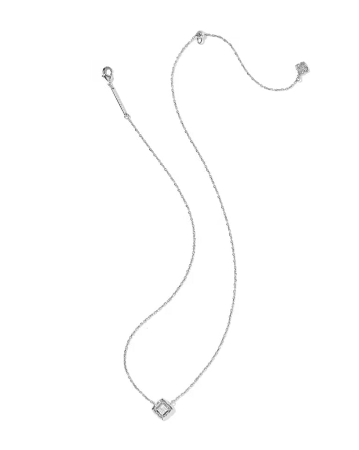Kendra Scott Mallory Crystal Pendant Necklace on Silver