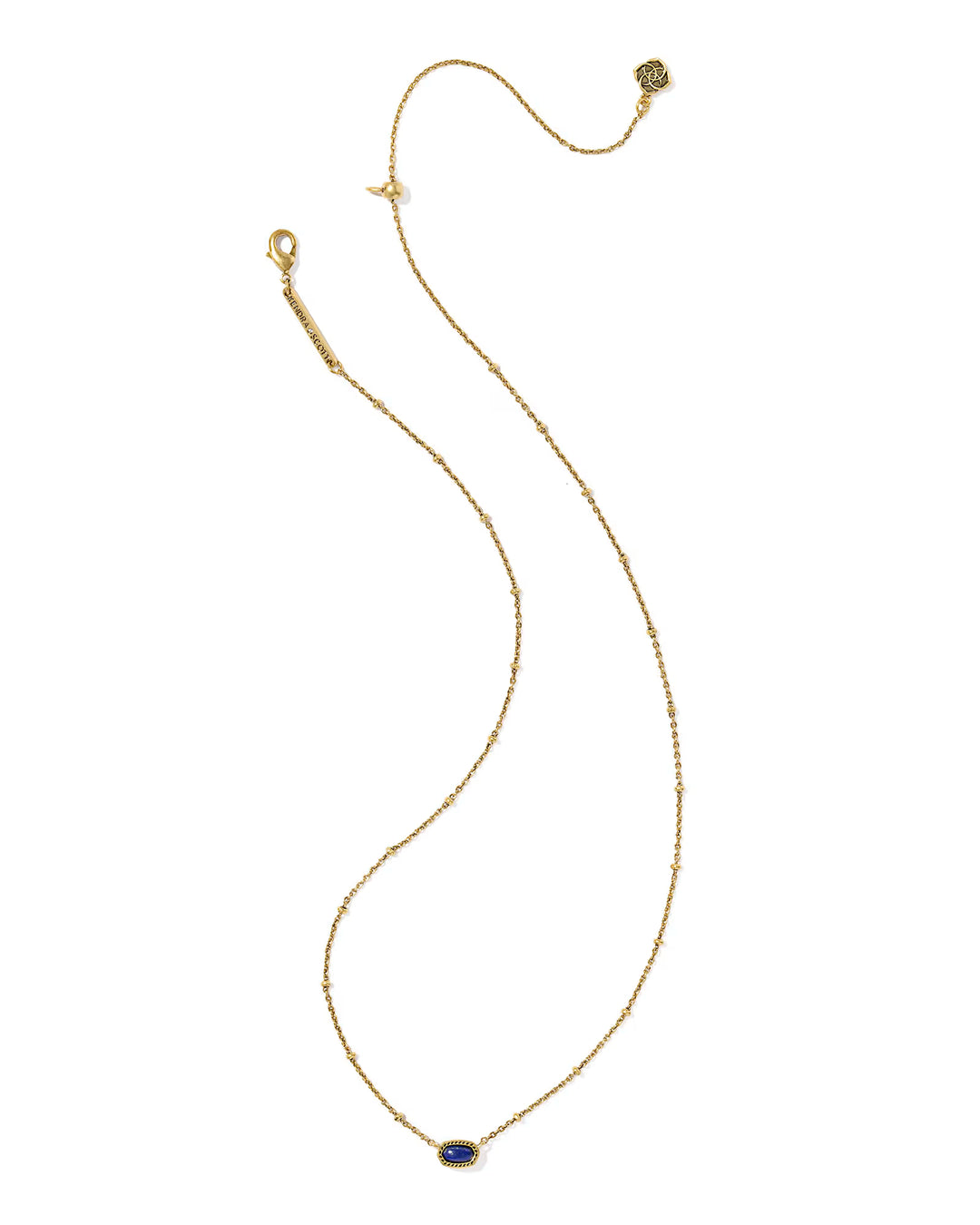 Kendra Scott Elisa Short Necklace Blue Lapis on Gold