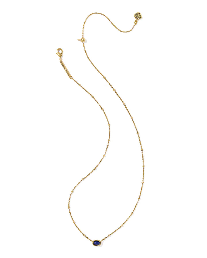 Kendra Scott Elisa Short Necklace Blue Lapis on Gold