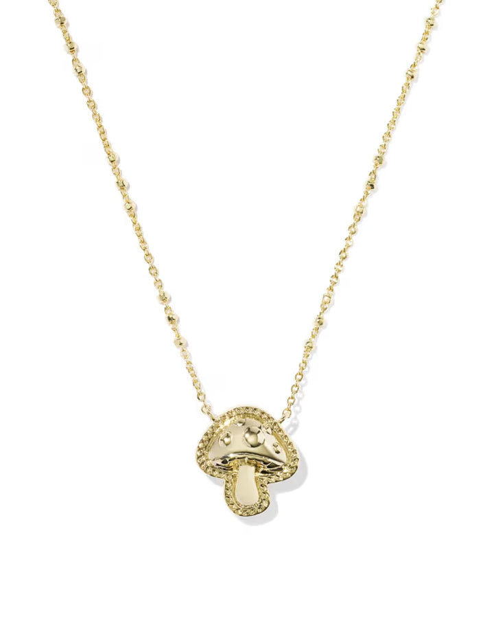Kendra Scott Mushrooms Short Pendant Necklace in Gold