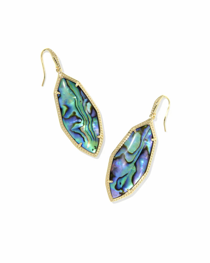 Kendra Scott Ophelia Drop Earring in Abalone on Gold
