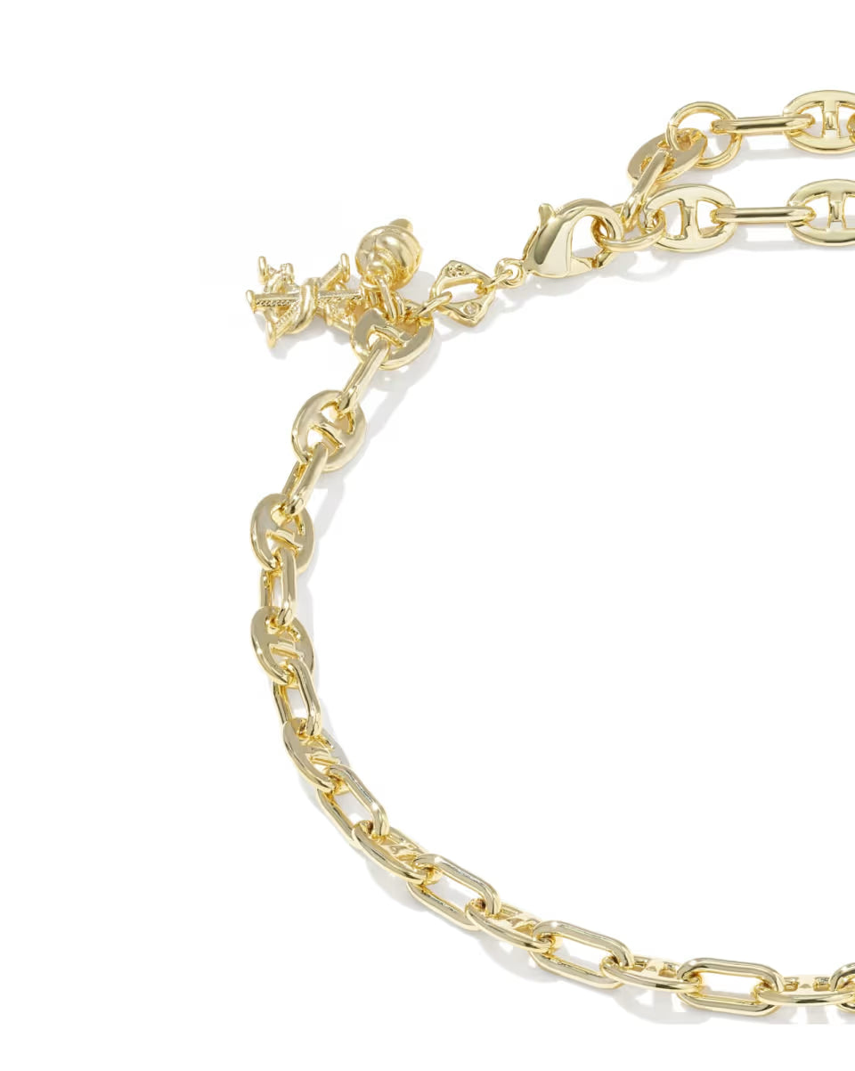Kendra Scott Parker Knot Anklet in Gold