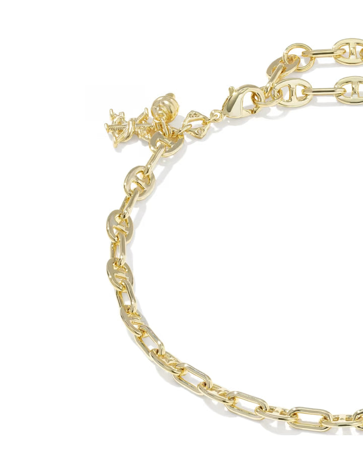 Kendra Scott Parker Knot Anklet in Gold