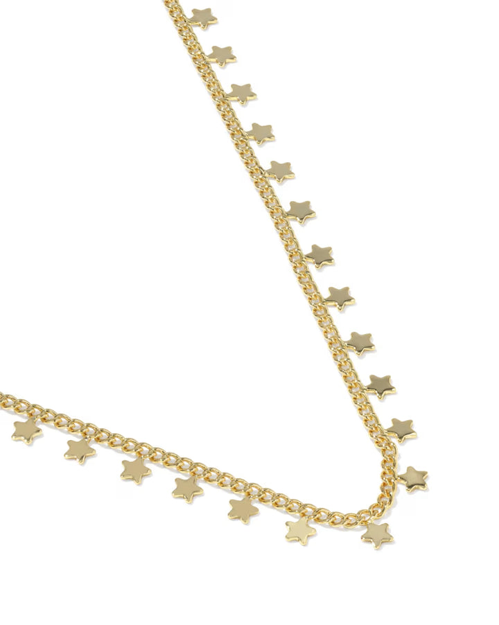 Kendra Scott Parker Star Strand Necklace in Gold