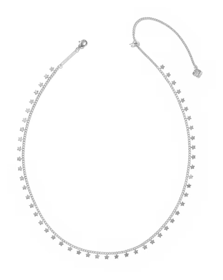 Kendra Scott Parker Strand Necklace in Rhodium