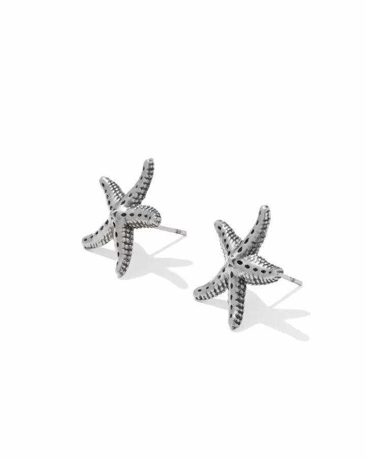 Kendra Scott Starfish Metal Stud in Vintage Silver