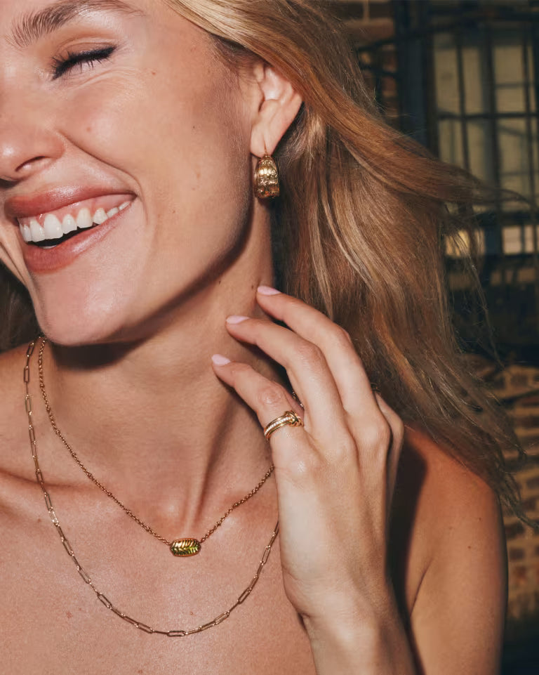 Kendra Scott Raina Hoop Earring Vintage Gold