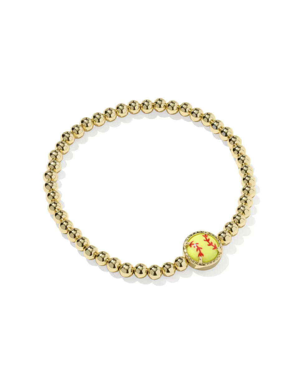 Kendra Scott Softball Stretch Bracelet in Gold