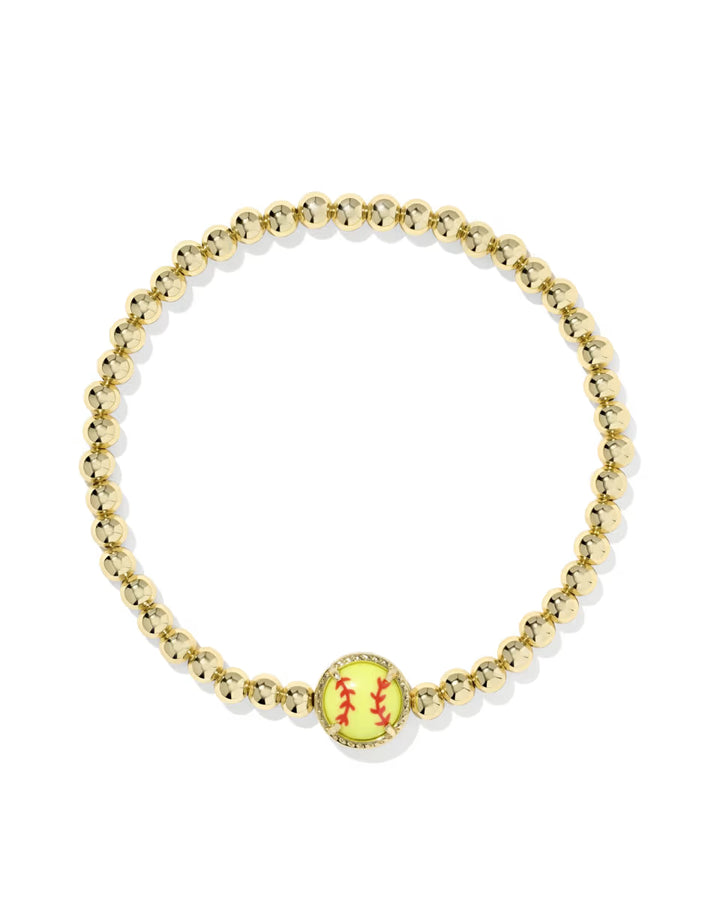 Kendra Scott Softball Stretch Bracelet in Gold