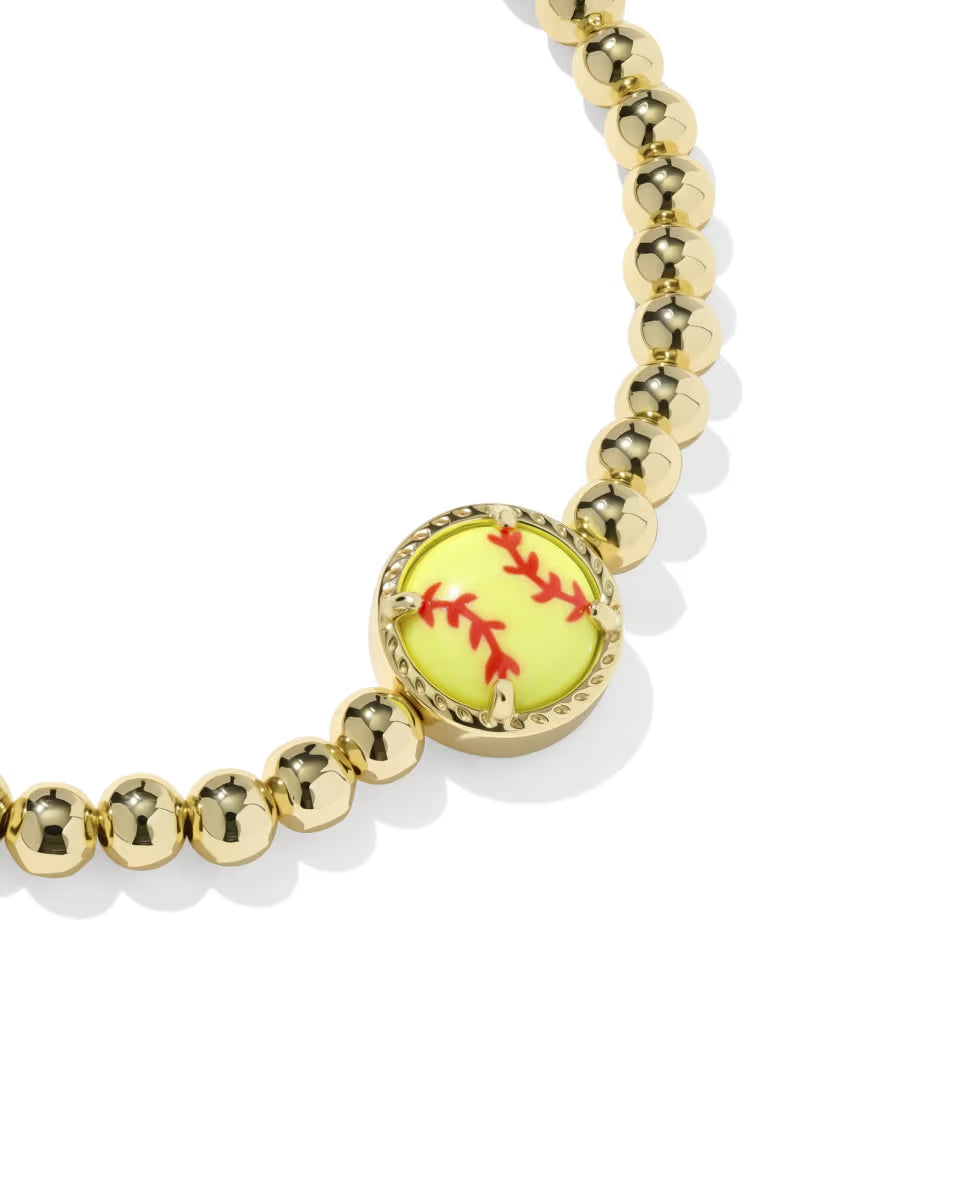 Kendra Scott Softball Stretch Bracelet in Gold