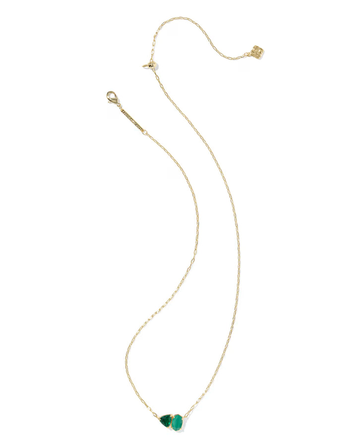 Kendra Scott Tatum Short Pendant Green Mix