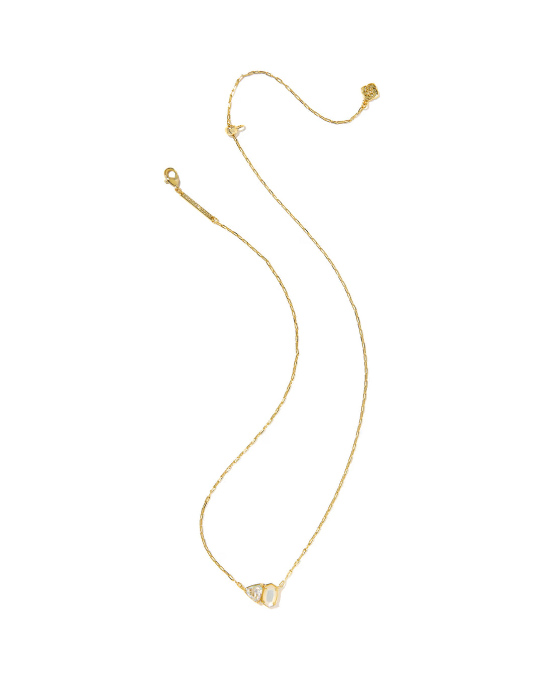 Kendra Scott Tatum Short Pendant Necklace Neutral Mix On Gold
