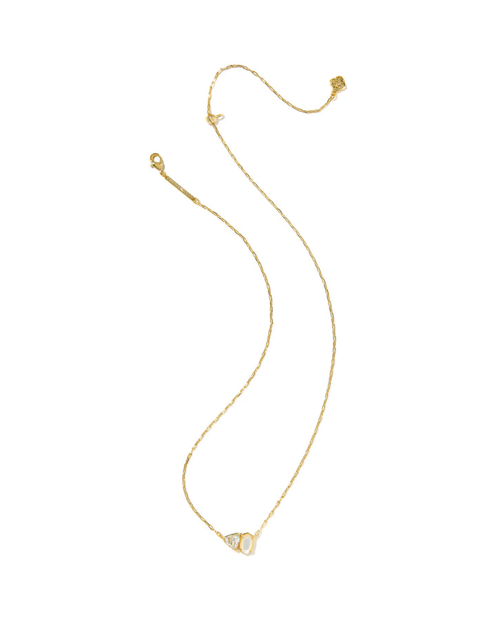 Kendra Scott Tatum Short Pendant Necklace Neutral Mix On Gold