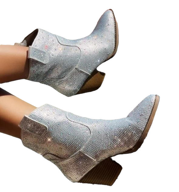 Glamour Boot-Silver