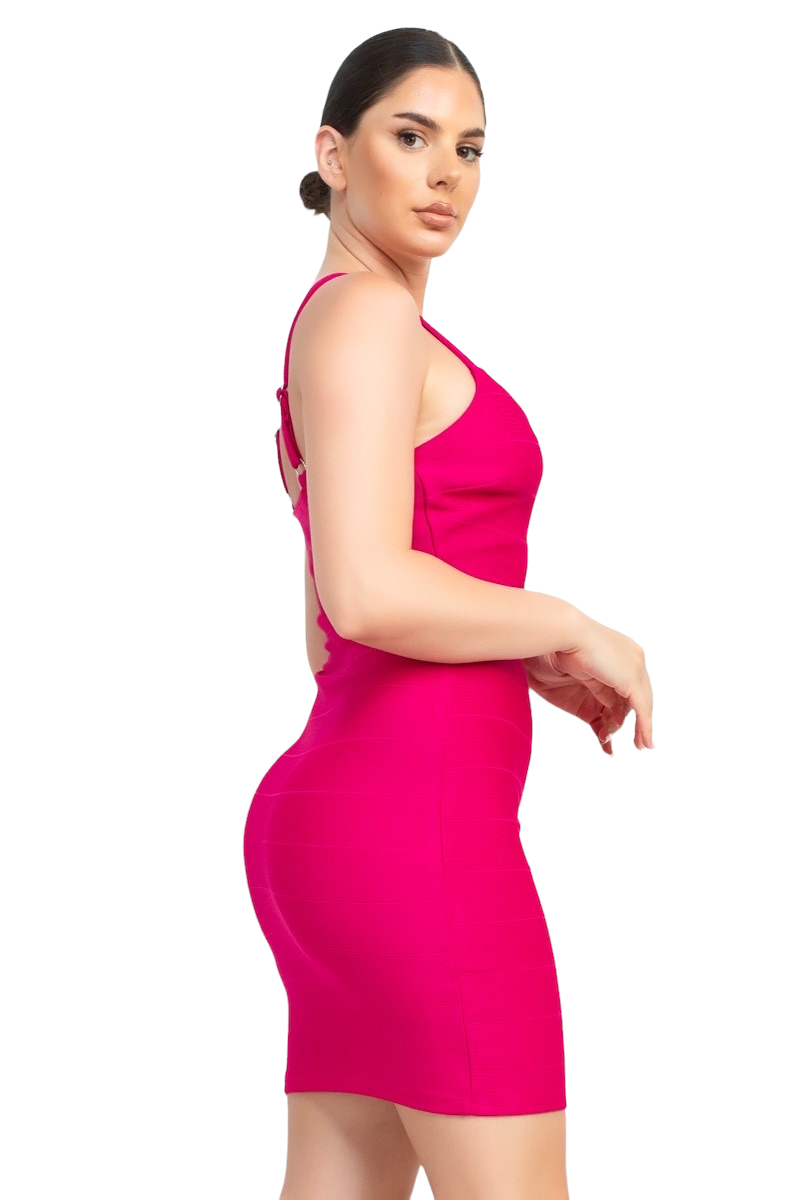 All In Love Dress-Hot Pink