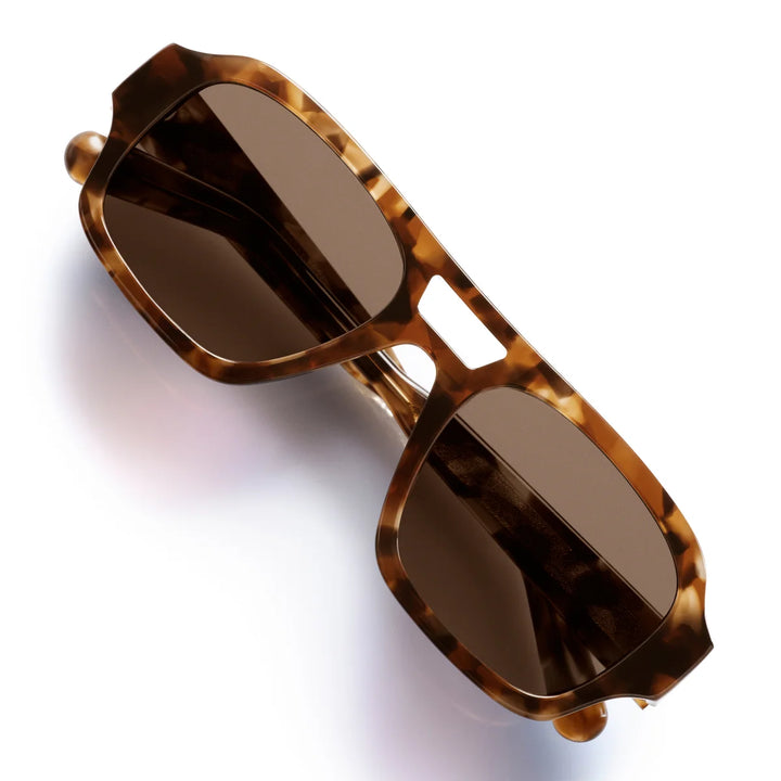 Why Not Amber Tortoise Sunglasses in Tan Lens Sunglasses