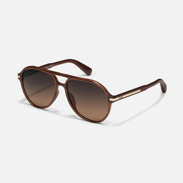 Day One Sunglasses in Dark Brown in Dark Fawn Polarized Sunglasses