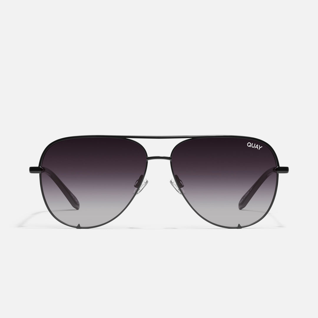 Quay High Key Extra Large Polarized-Black Fade Sunglasses
