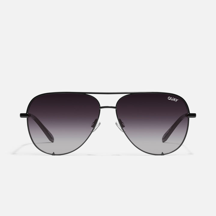 Quay High Key Extra Large Polarized-Black Fade Sunglasses