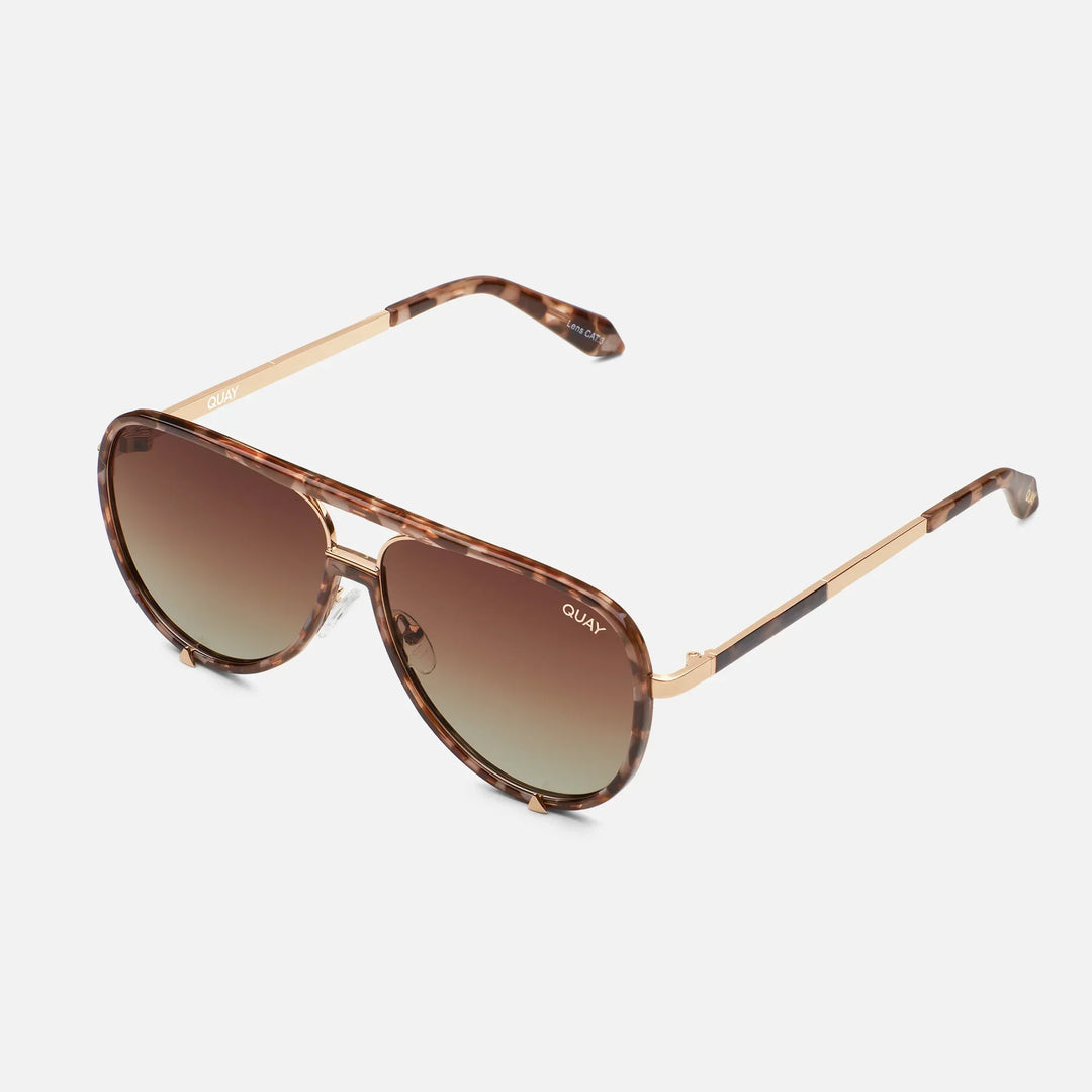 Quay High Profile Brown Tortoise/Brown Polarized Sunglasses